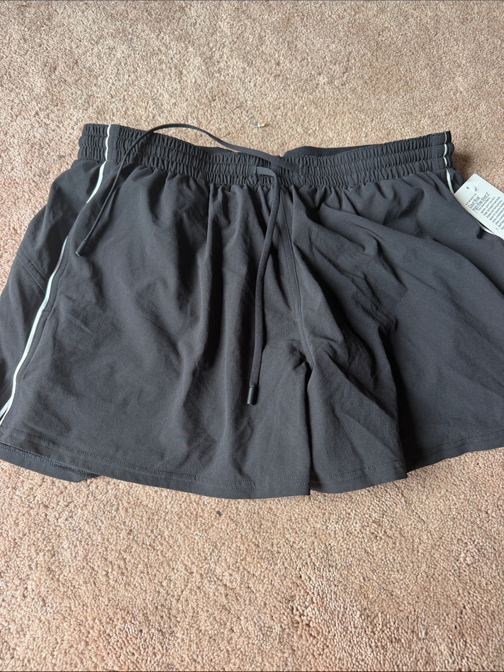 lululemon athletica Black Athletic Running Shorts 12 new tags court rival 12